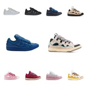 LANVlN splicing Curb men and women couple thick bottom lace-up casual sports skateboard shoes bread shoes-2347