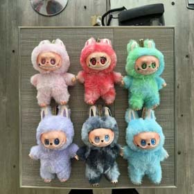 Bubble Mart labubu 3.0 version front high-energy enamel labubu doll pendant heart-warming macaron doll-2384