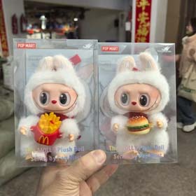 New third generation coke labubu labubu series plush enamel face blind box macaron trendy gift pendant-2392
