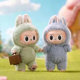 Bubble Mart labubu doll pendant blind box vinyl plush labubu doll bag trinket keychain(23 styles)-2437