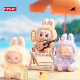 Bubble Mart Second Generation THE MONSTERS Heart-beating Macaron Vinyl Face Blind Box Plush Doll Toy(20 styles)-2443